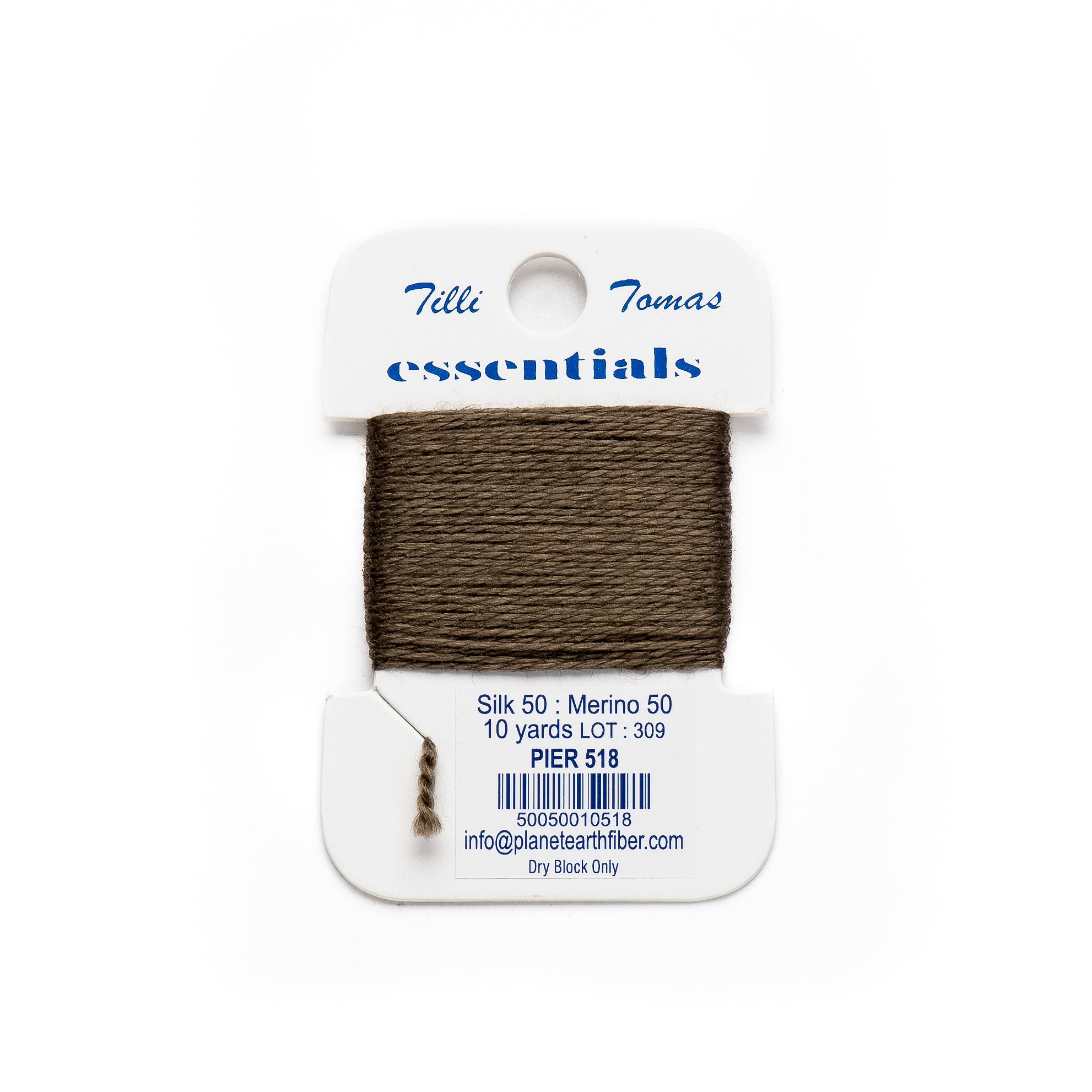 Essentials Cards - 518 Pier — silk card for needlepoint, 18 mesh