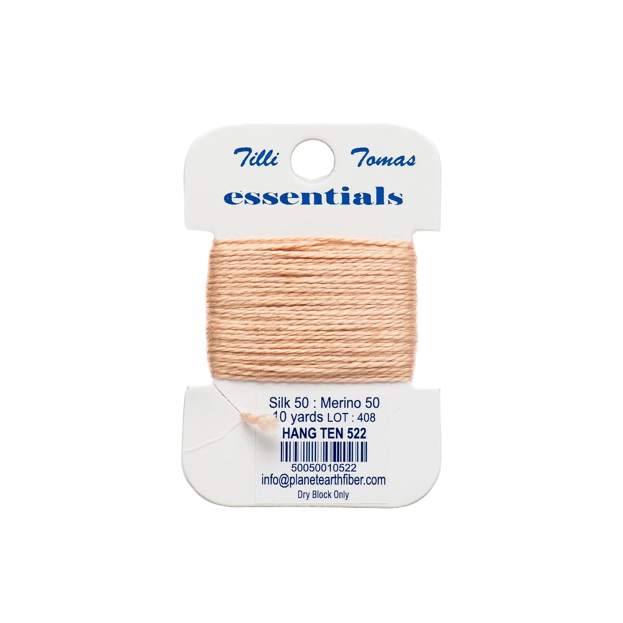 Essentials Cards - 522 Hang Ten — silk card for needlepoint, 18 mesh
