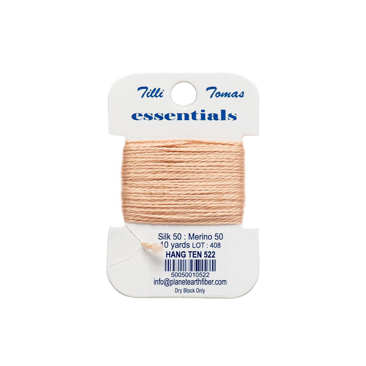 Essentials Cards - 522 Hang Ten — silk card for needlepoint, 18 mesh