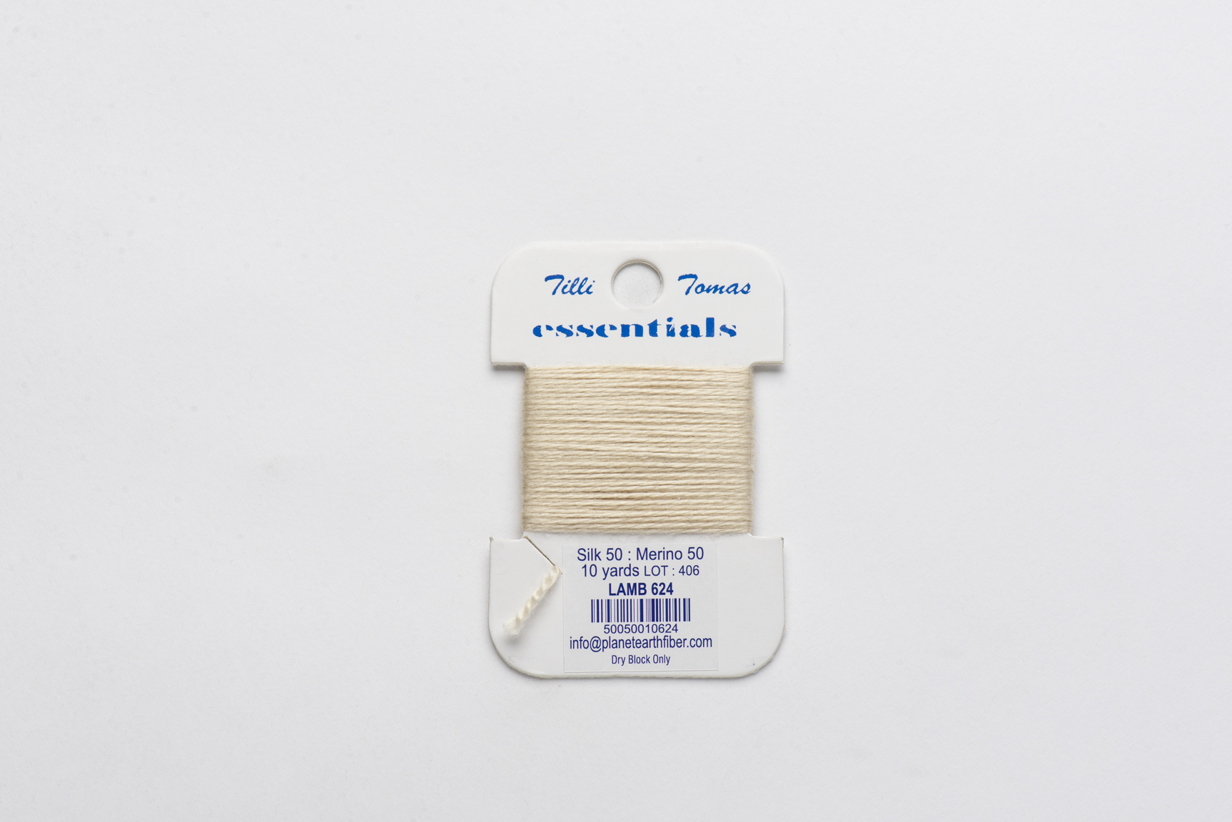 Essentials Cards - 624 Lamb — silk card for needlepoint, 18 mesh