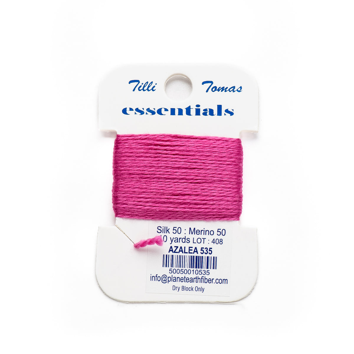 Essentials Cards - 535 Azalea — silk card for needlepoint, 18 mesh