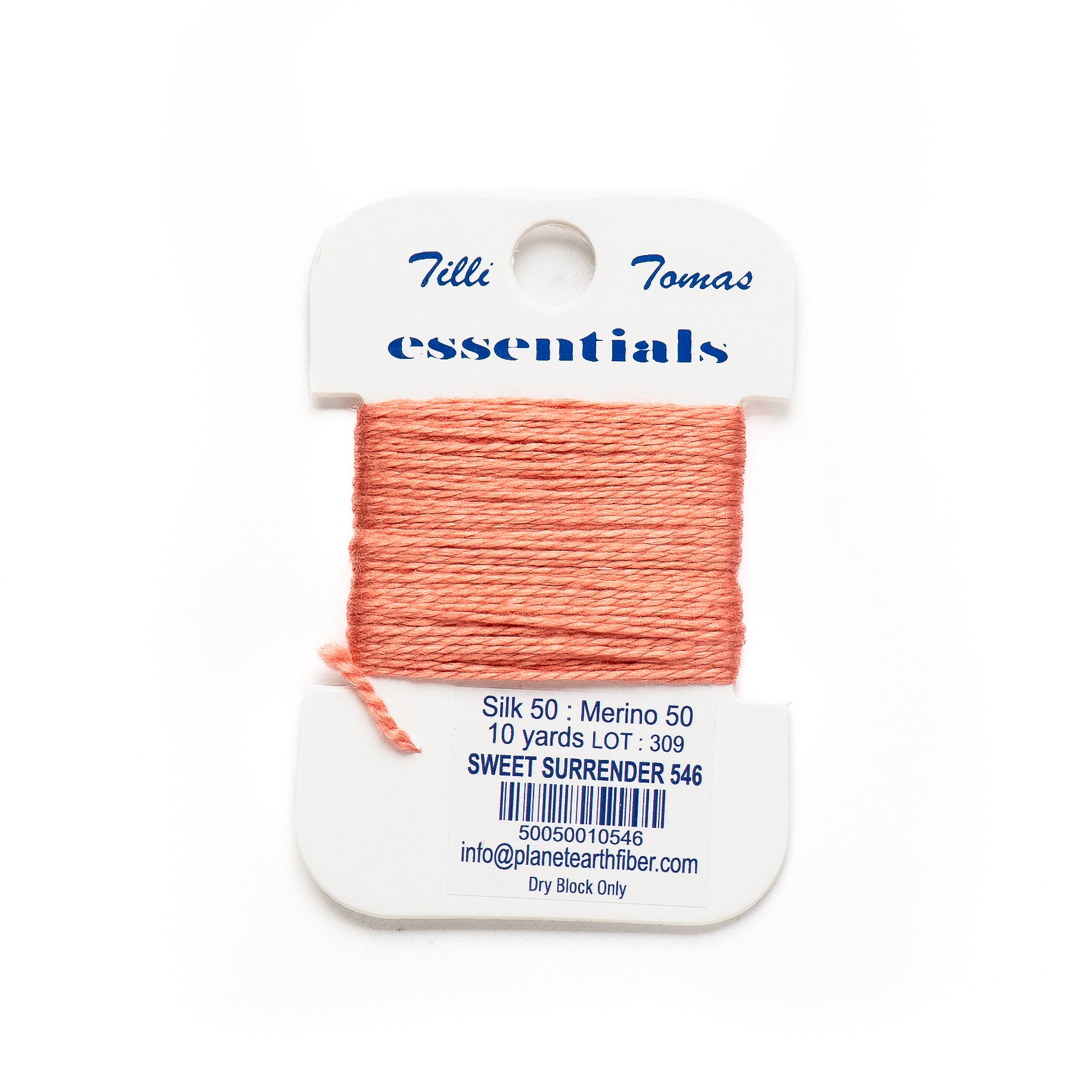 Essentials Cards - 546 Sweet Surrender — silk card for needlepoint, 18 mesh