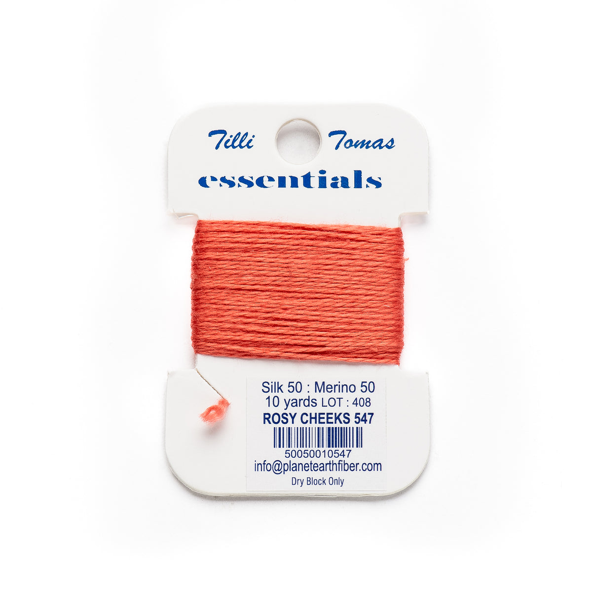 Essentials Cards - 547 Rosy Cheeks — silk card for needlepoint, 18 mesh