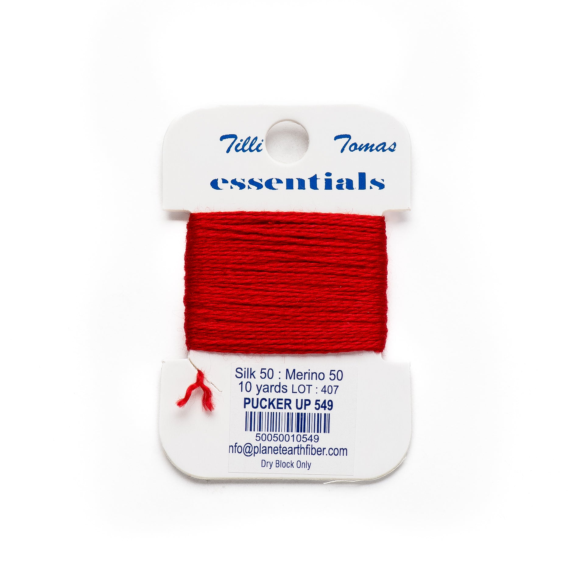 Essentials Cards - 549 Pucker Up — silk card for needlepoint, 18 mesh