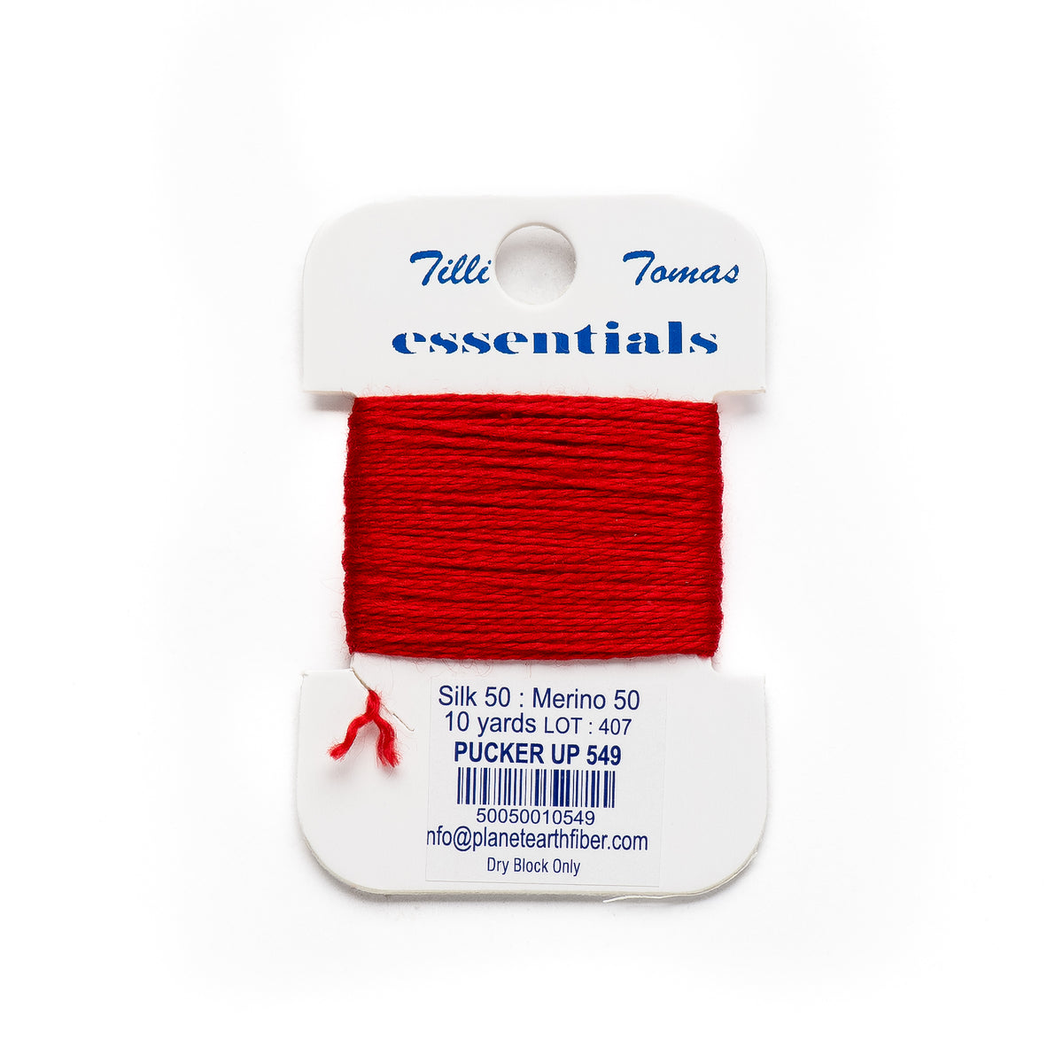 Essentials Cards - 549 Pucker Up — silk card for needlepoint, 18 mesh