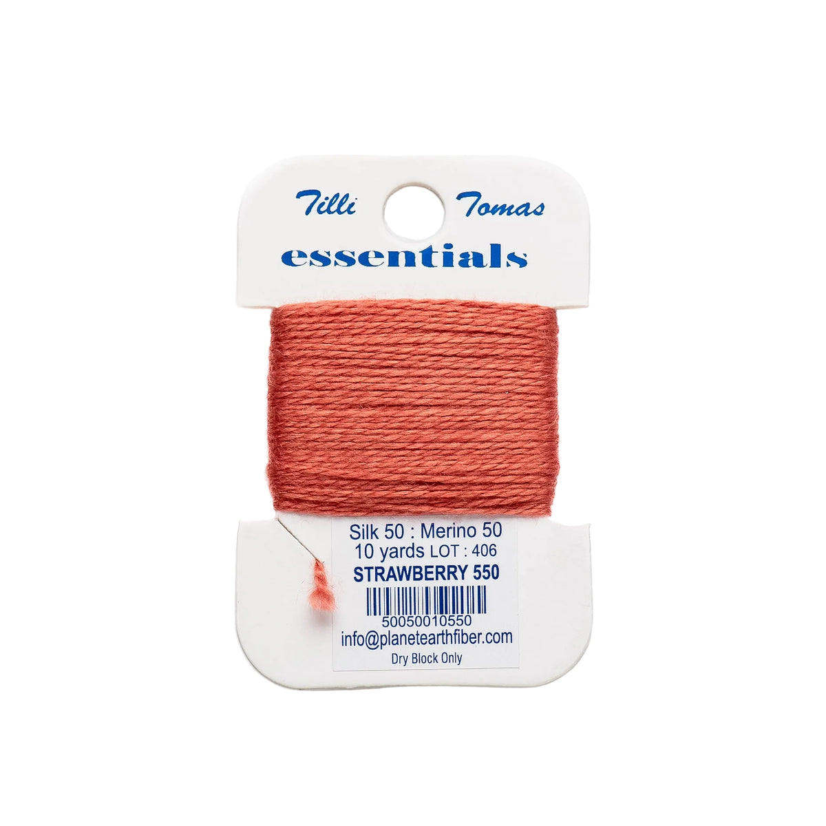 Essentials Cards - 550 Strawberry — silk card for needlepoint, 18 mesh