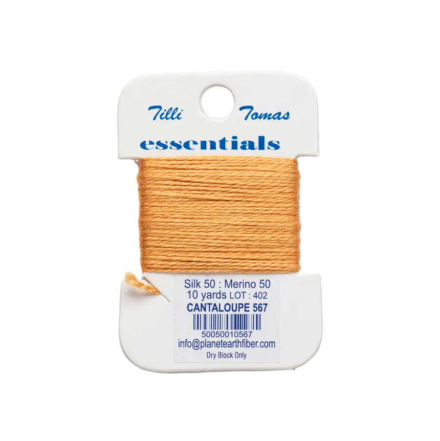 Essentials Cards - 567 Cantaloupe — silk card for needlepoint, 18 mesh