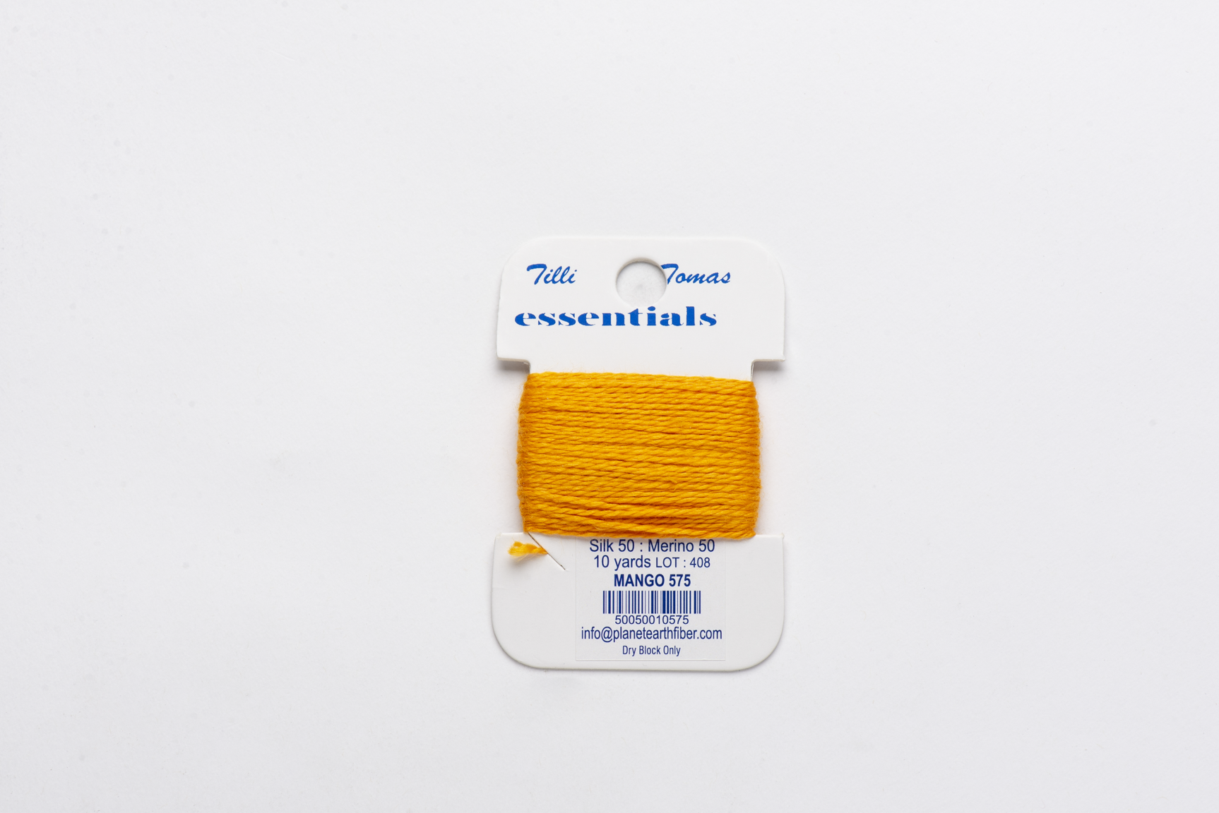Essentials Cards - 575 Mango — silk card for needlepoint, 18 mesh