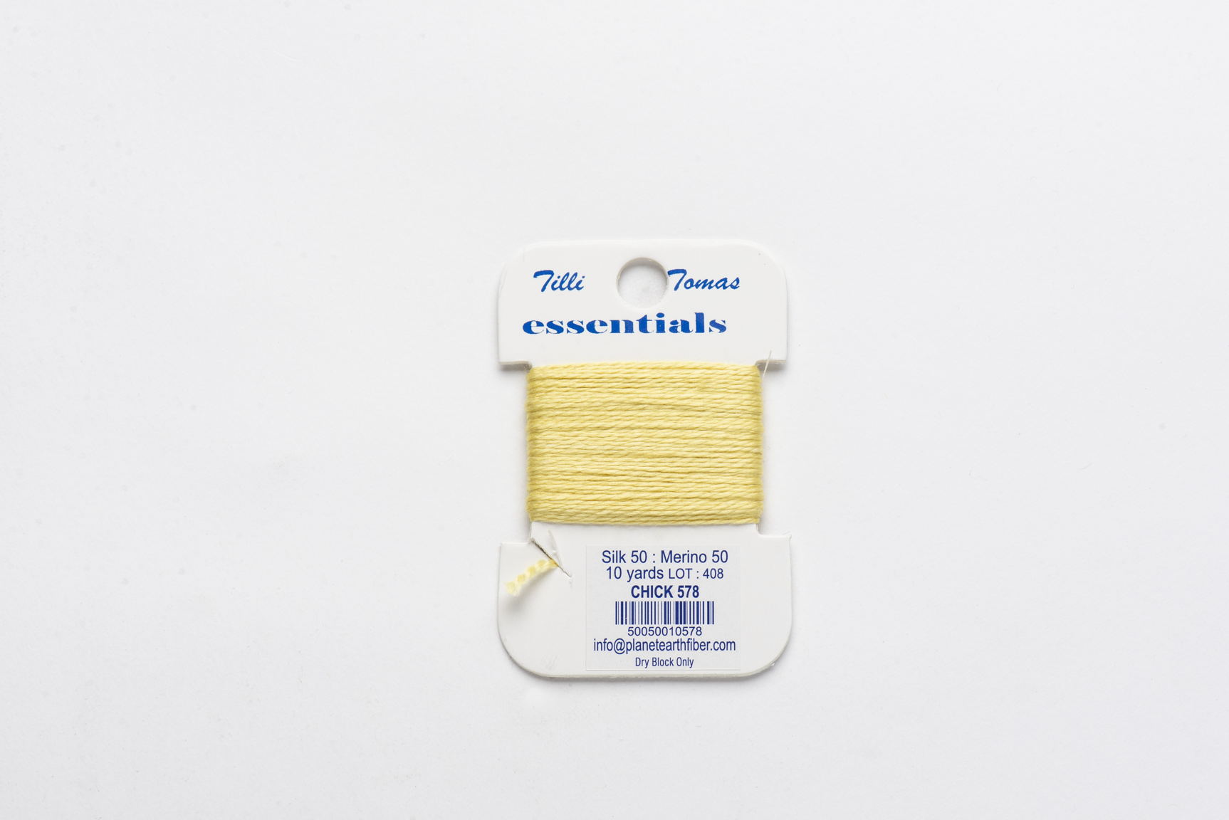 Essentials Cards - 578 Chick — silk card for needlepoint, 18 mesh