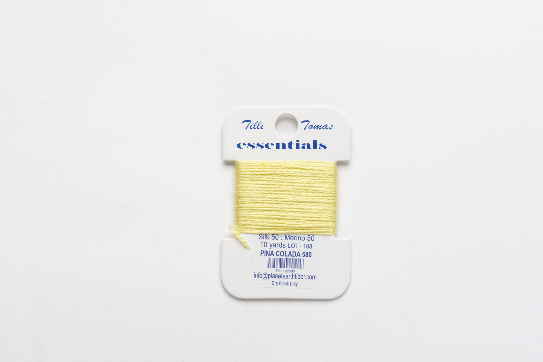 Essentials Cards - 580 Pina Colada — silk card for needlepoint, 18 mesh
