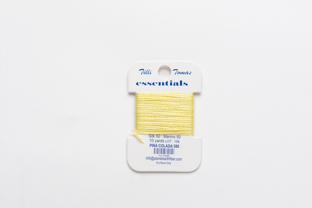 Essentials Cards - 580 Pina Colada — silk card for needlepoint, 18 mesh