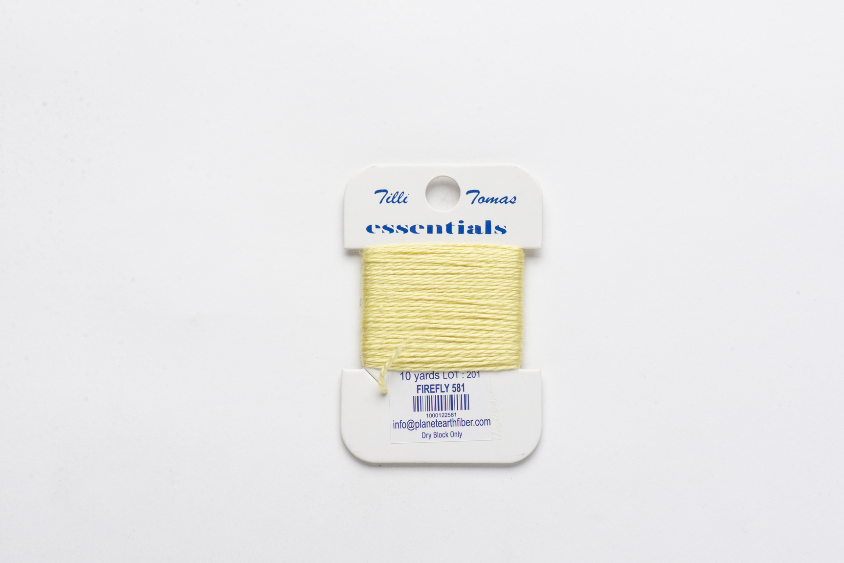 Essentials Cards - 581 Firefly — silk card for needlepoint, 18 mesh