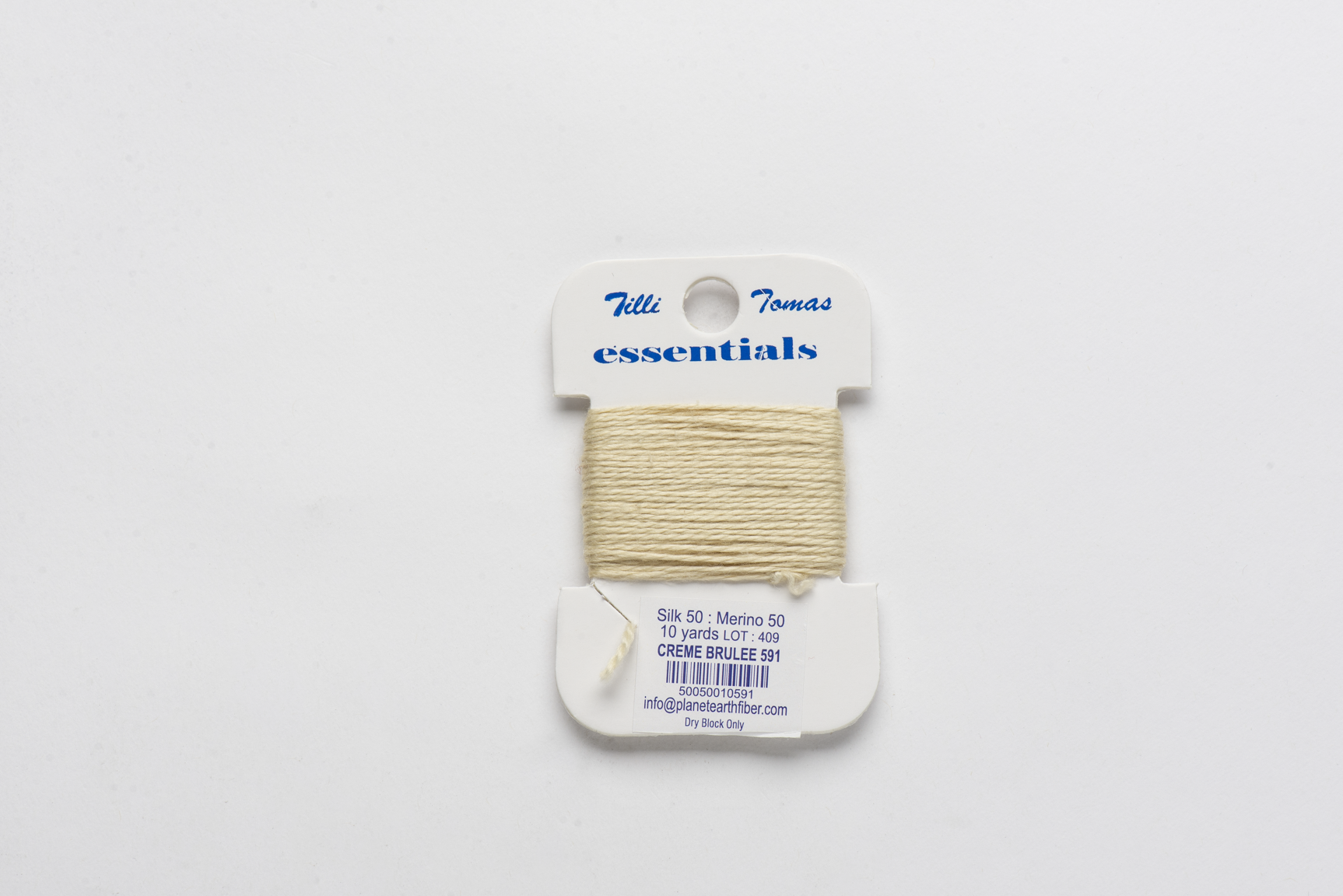 Essentials Cards - 591 Creme Brulee — silk card for needlepoint, 18 mesh