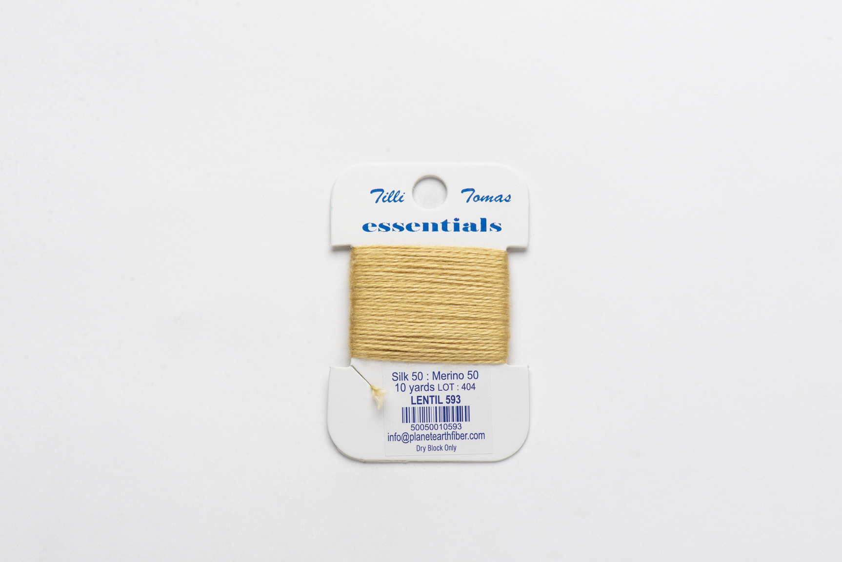 Essentials Cards - 593 Lentil — silk card for needlepoint, 18 mesh
