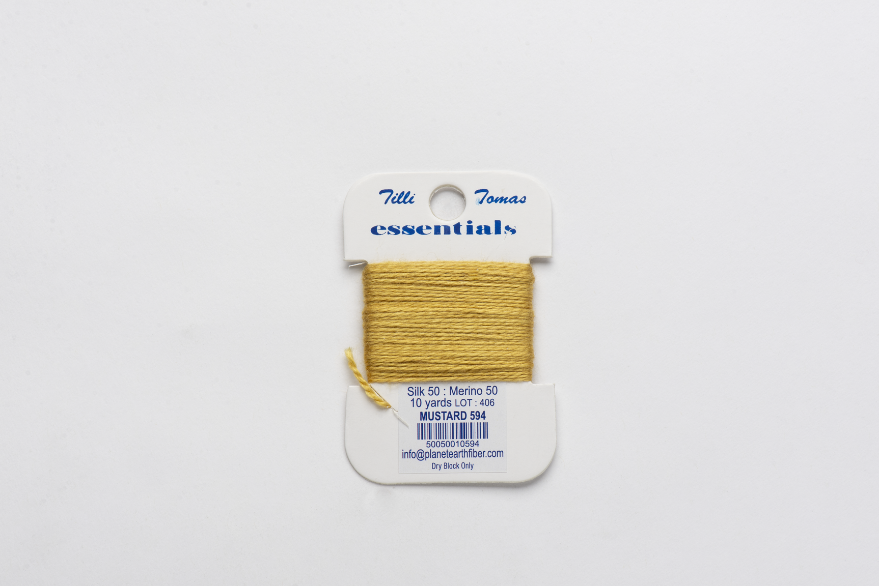 Essentials Cards - 594 Mustard — silk card for needlepoint, 18 mesh