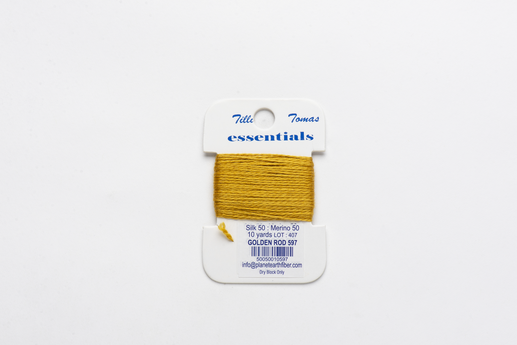Essentials Cards - 597 Golden Rod — silk card for needlepoint, 18 mesh