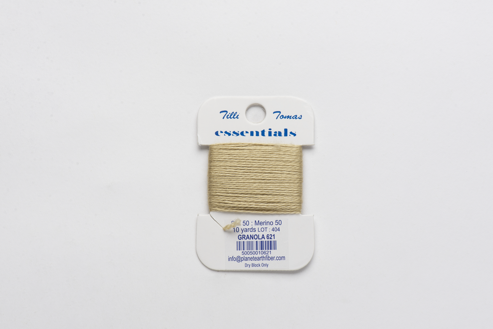 Essentials Cards - 621 Granola — silk card for needlepoint, 18 mesh