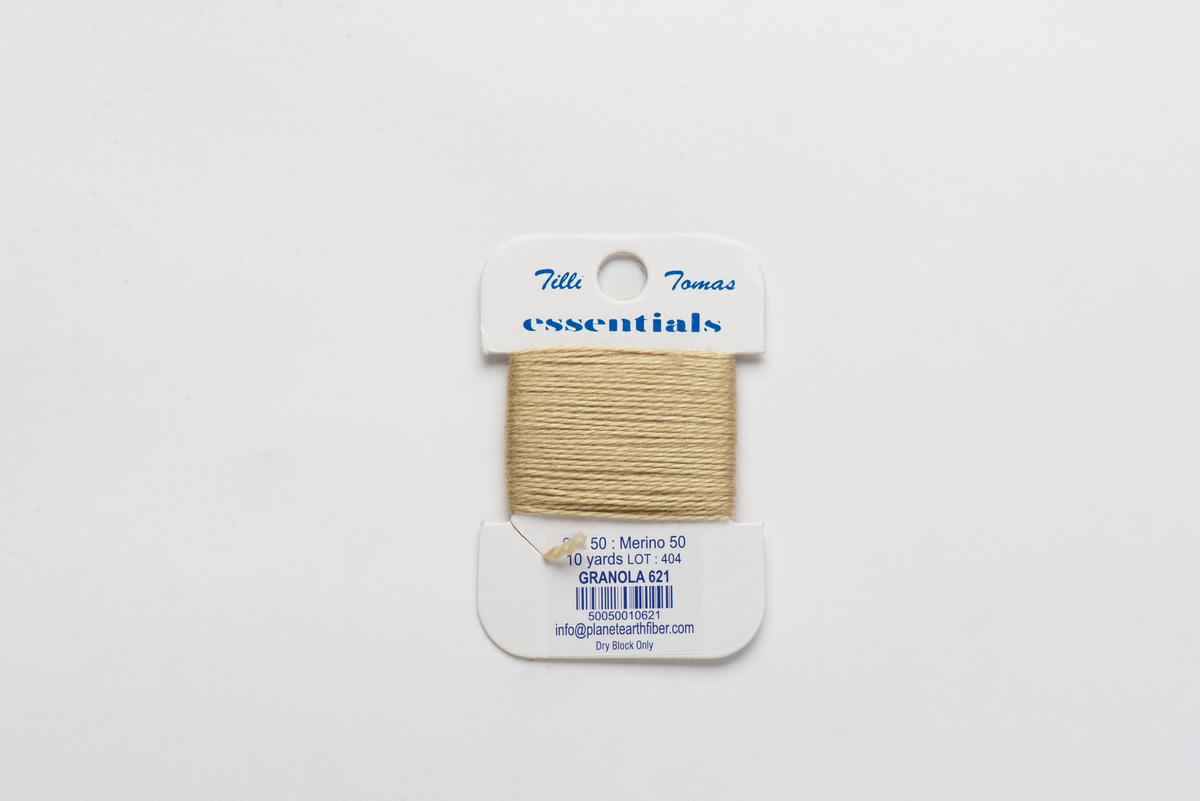 Essentials Cards - 621 Granola — silk card for needlepoint, 18 mesh