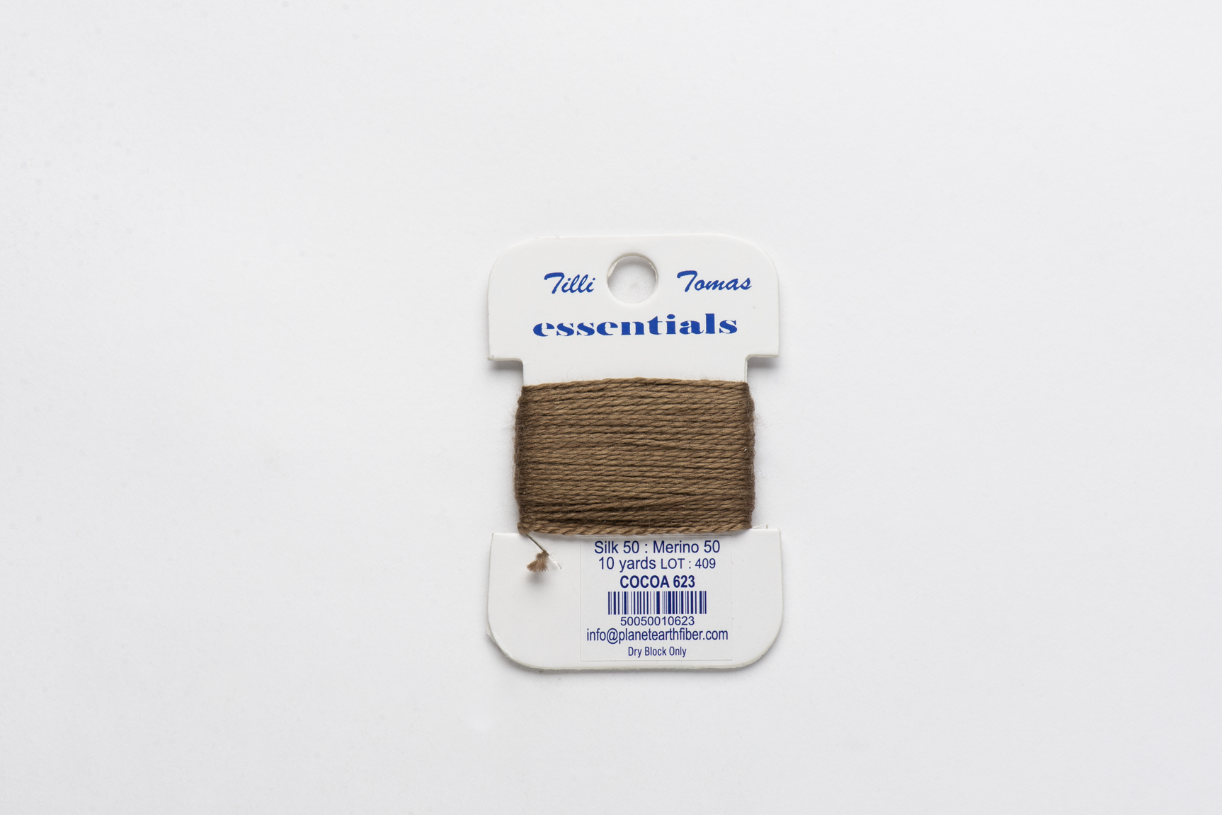 Essentials Cards - 623 Cocoa — silk card for needlepoint, 18 mesh