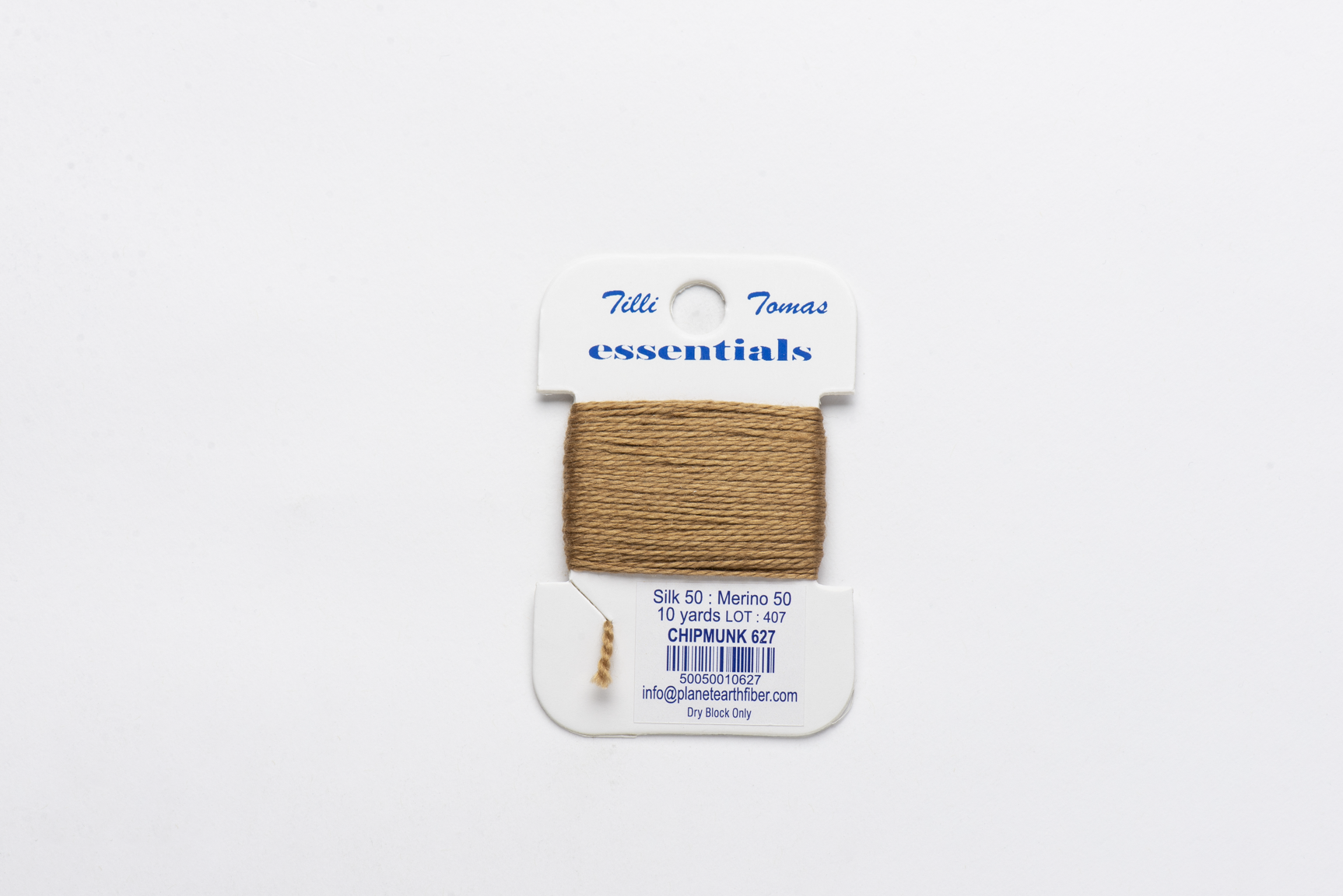 Essentials Cards - 627 Chipmunk — silk card for needlepoint, 18 mesh