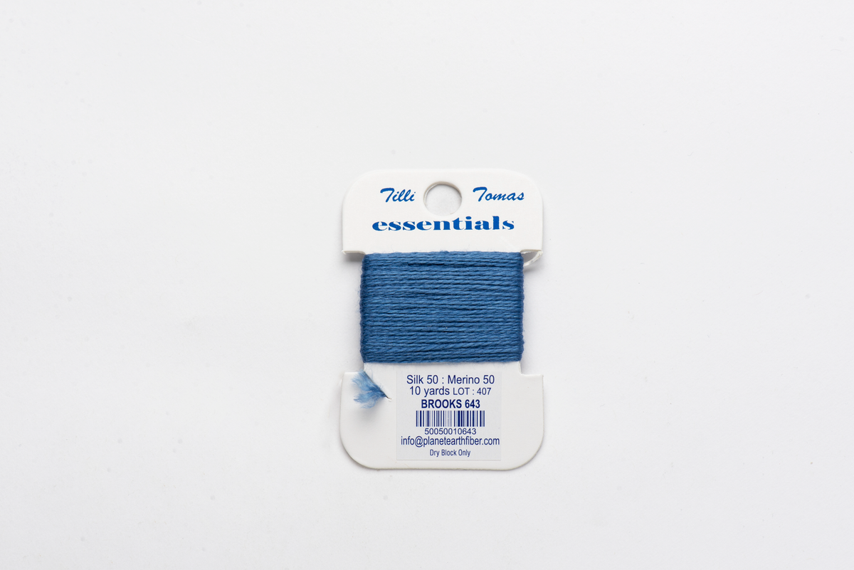 Essentials Cards - 643 Brooks — silk card for needlepoint, 18 mesh