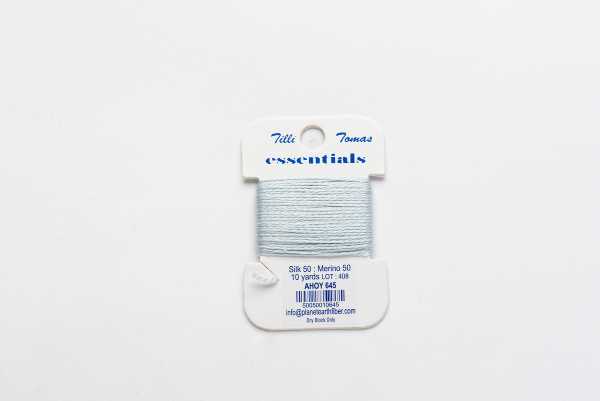 Essentials Cards - 645 Ahoy — silk card for needlepoint, 18 mesh