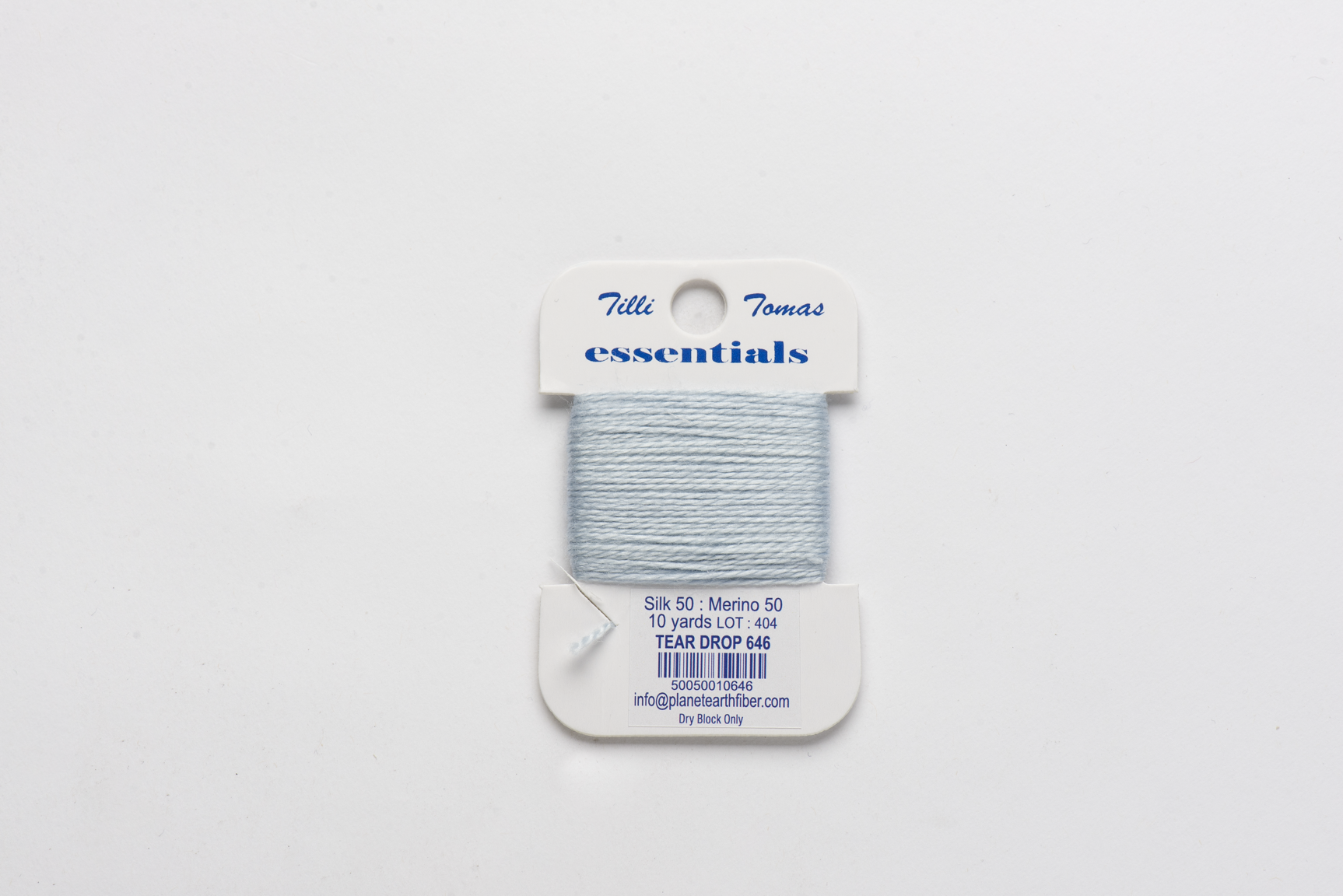 Essentials Cards - 646 Tear Drop — silk card for needlepoint, 18 mesh