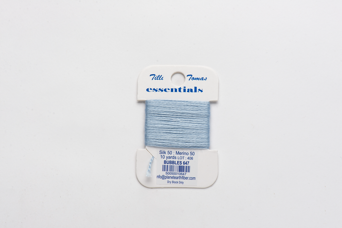 Essentials Cards - 647 Bubbles — silk card for needlepoint, 18 mesh