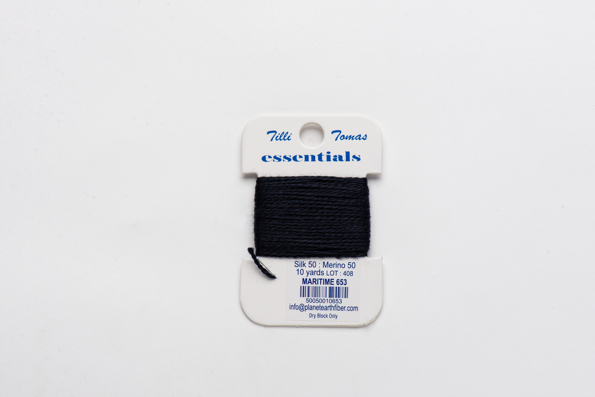 Essentials Cards - 653 Maritime — silk card for needlepoint, 18 mesh