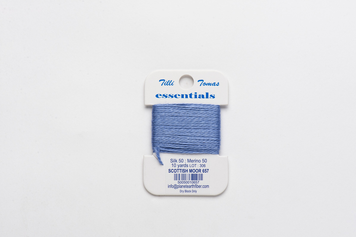 Essentials Cards - 657 Scottish Moor — silk card for needlepoint, 18 mesh
