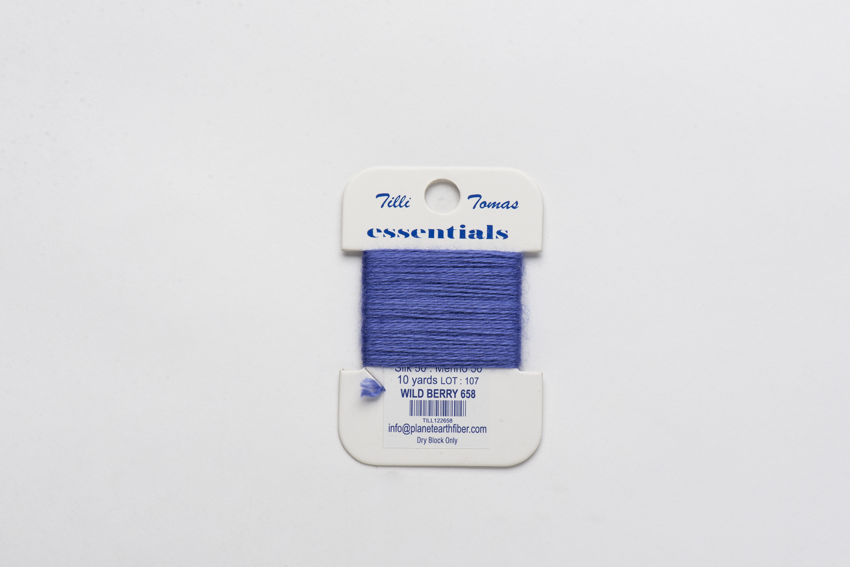 Essentials Cards - 658 Wild Berry — silk card for needlepoint, 18 mesh