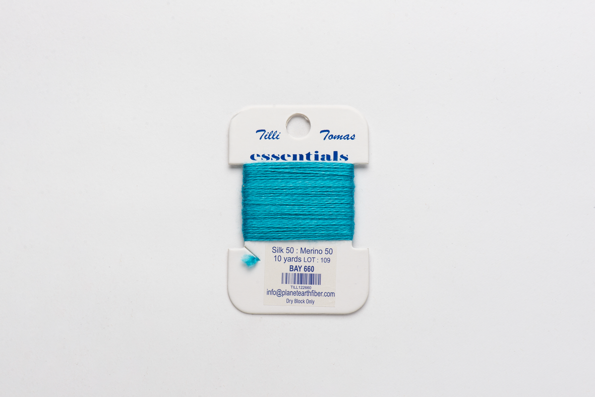 Essentials Cards - 660 Bay — silk card for needlepoint, 18 mesh