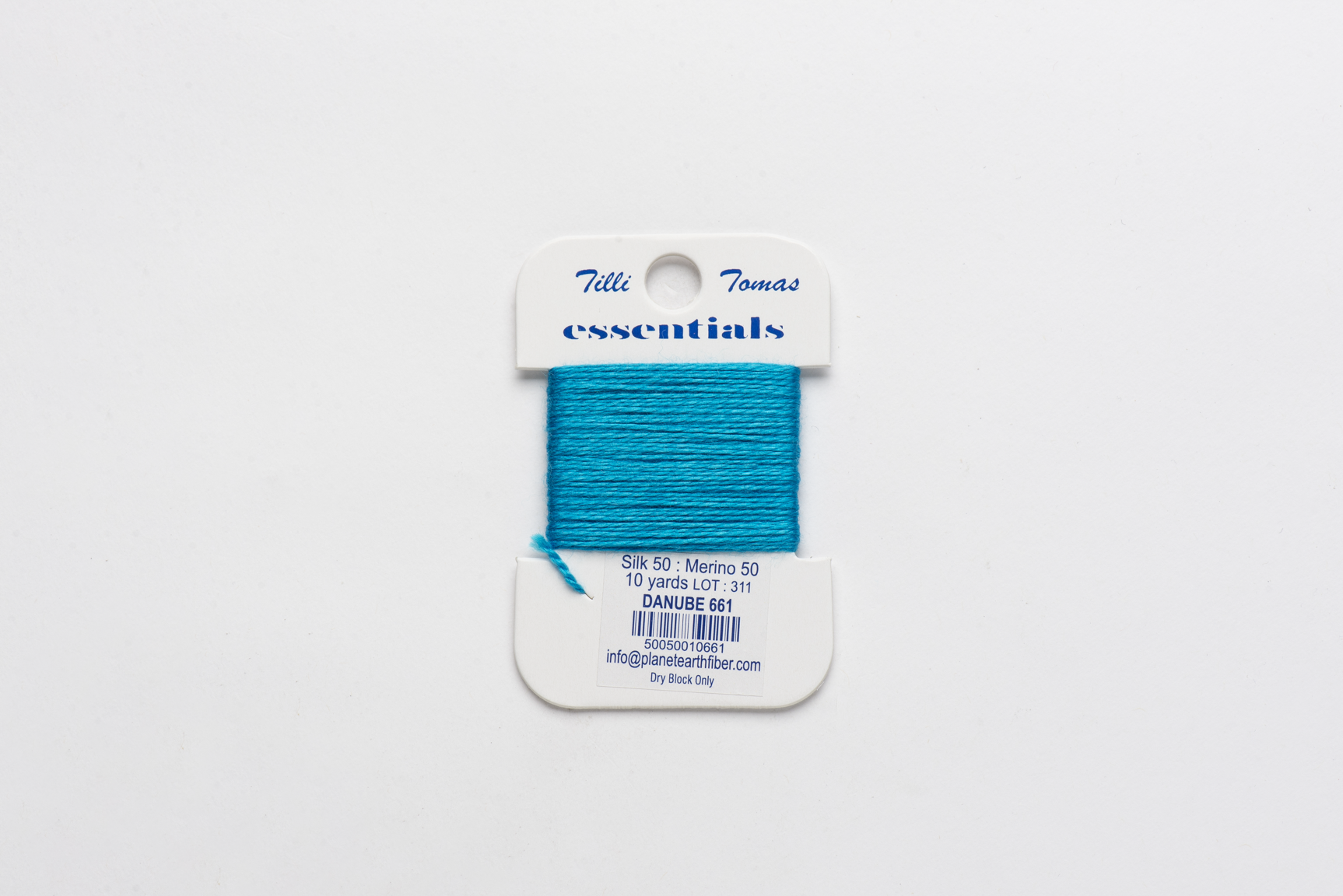 Essentials Cards - 661 Danube — silk card for needlepoint, 18 mesh