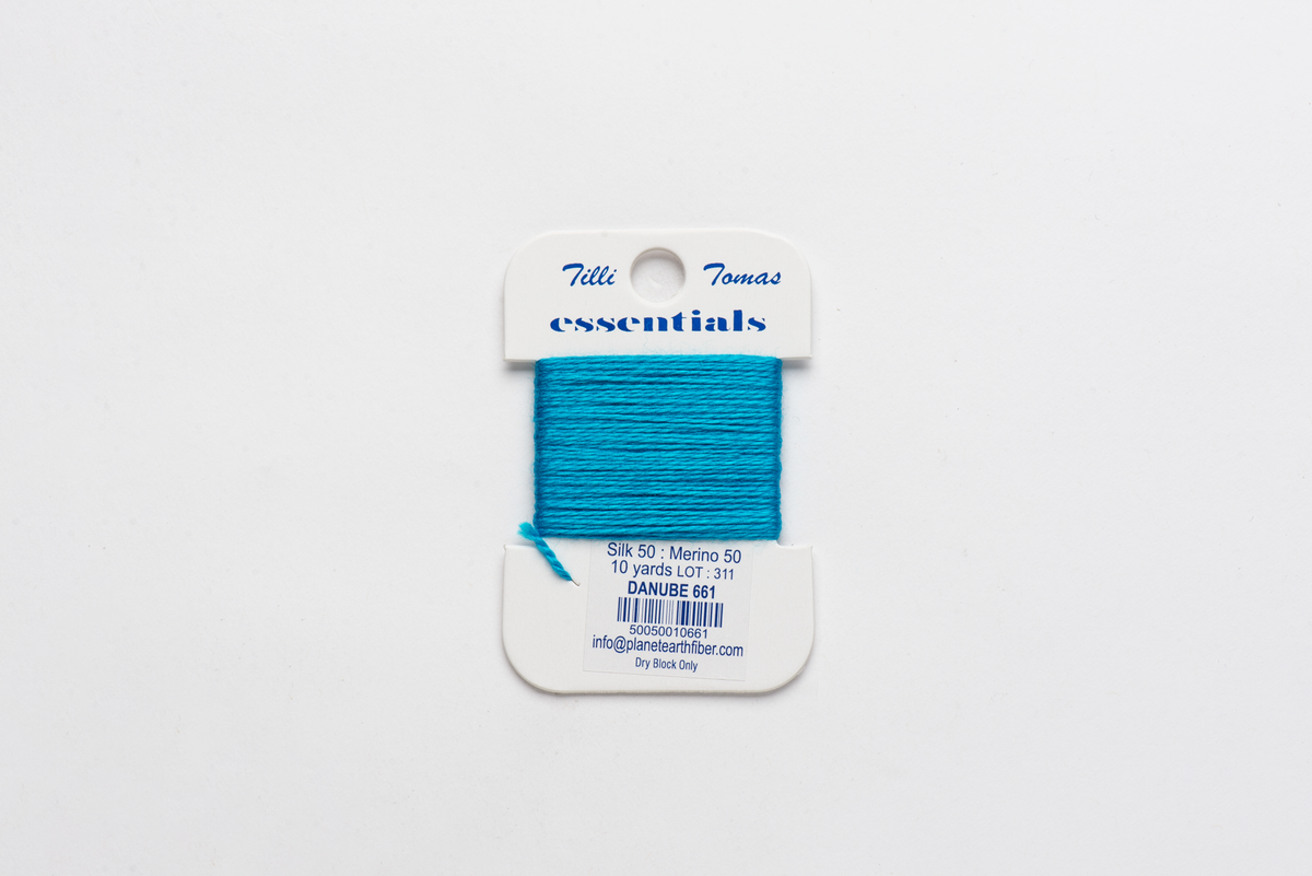 Essentials Cards - 661 Danube — silk card for needlepoint, 18 mesh