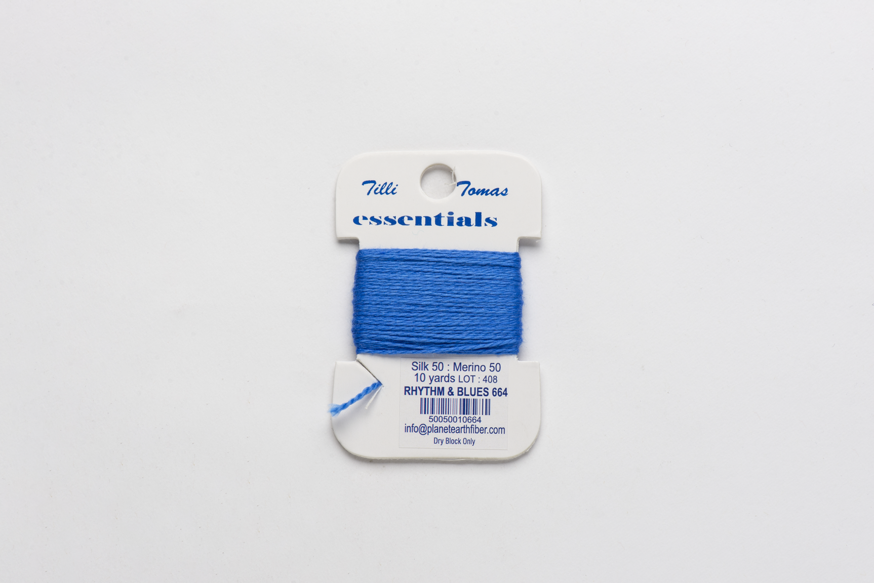Essentials Cards - 664 Rhythm & Blues — silk card for needlepoint, 18 mesh