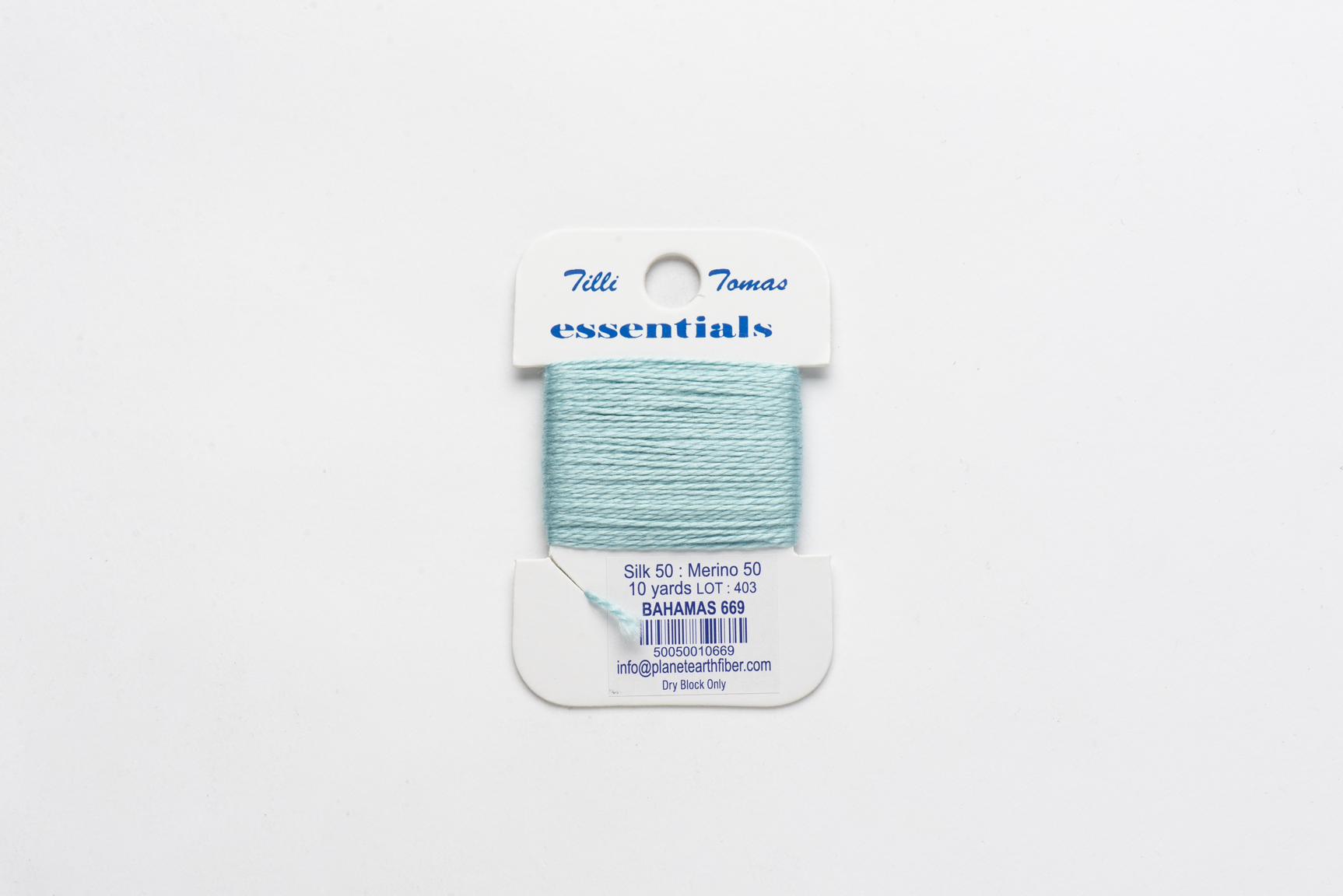 Essentials Cards - 669 Bahamas — silk card for needlepoint, 18 mesh