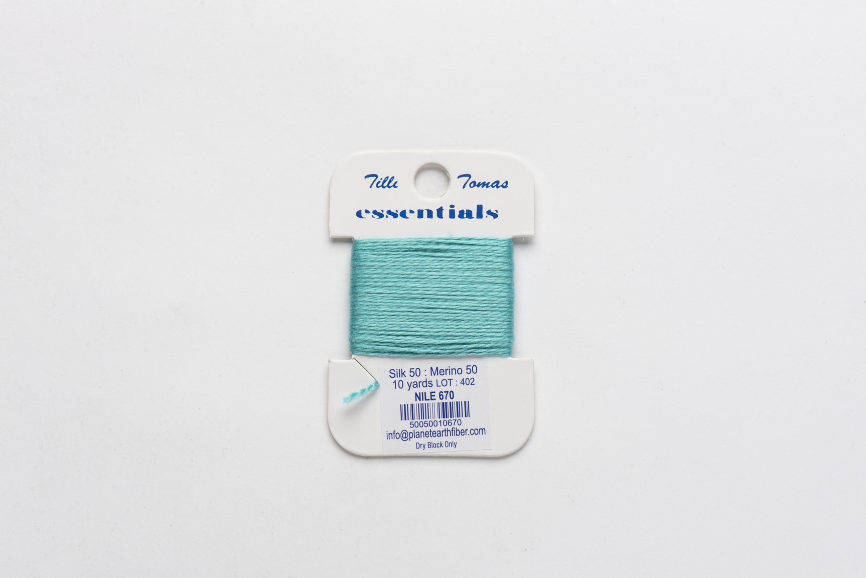 Essentials Cards - 670 Nile — silk card for needlepoint, 18 mesh