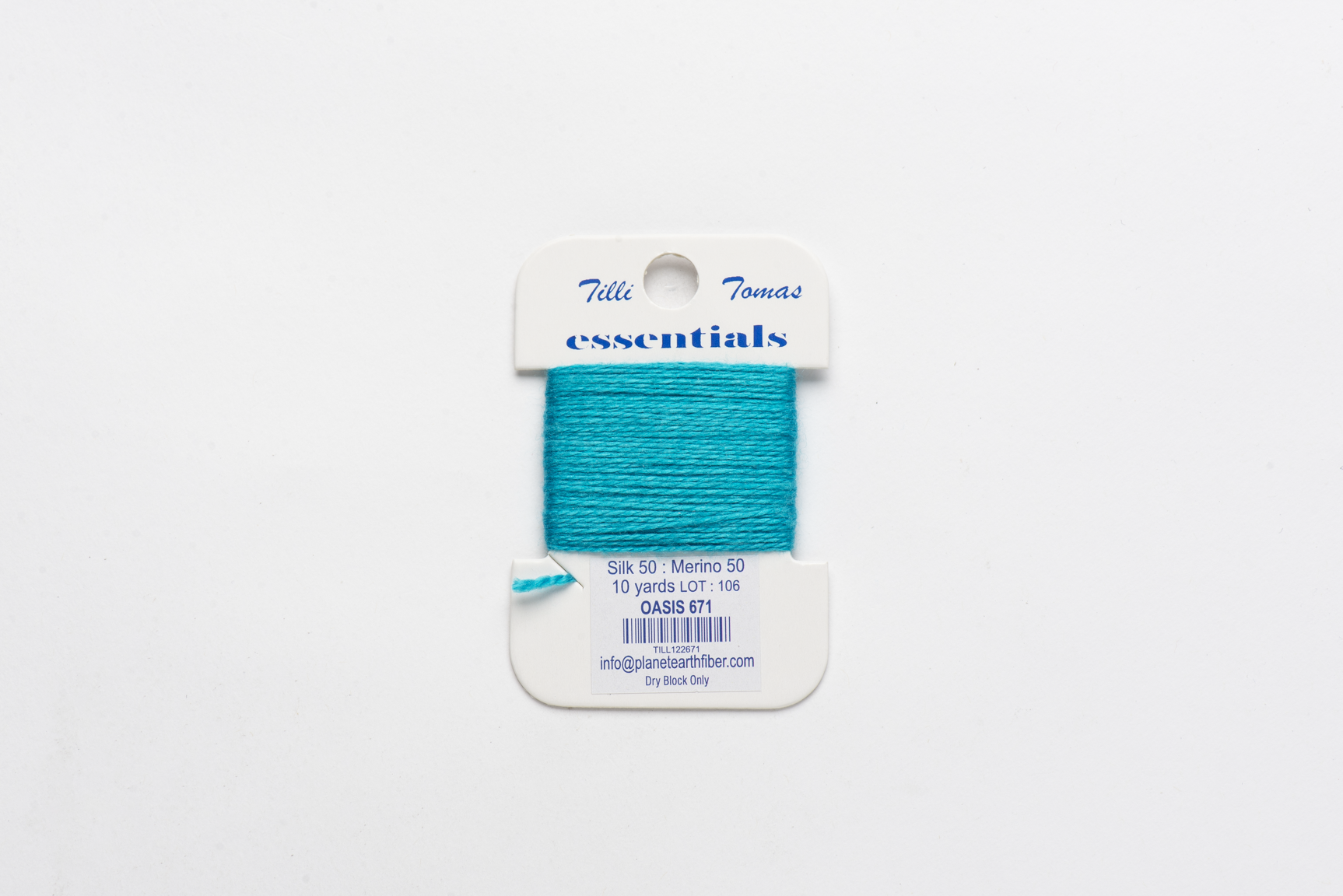 Essentials Cards - 671 Oasis — silk card for needlepoint, 18 mesh
