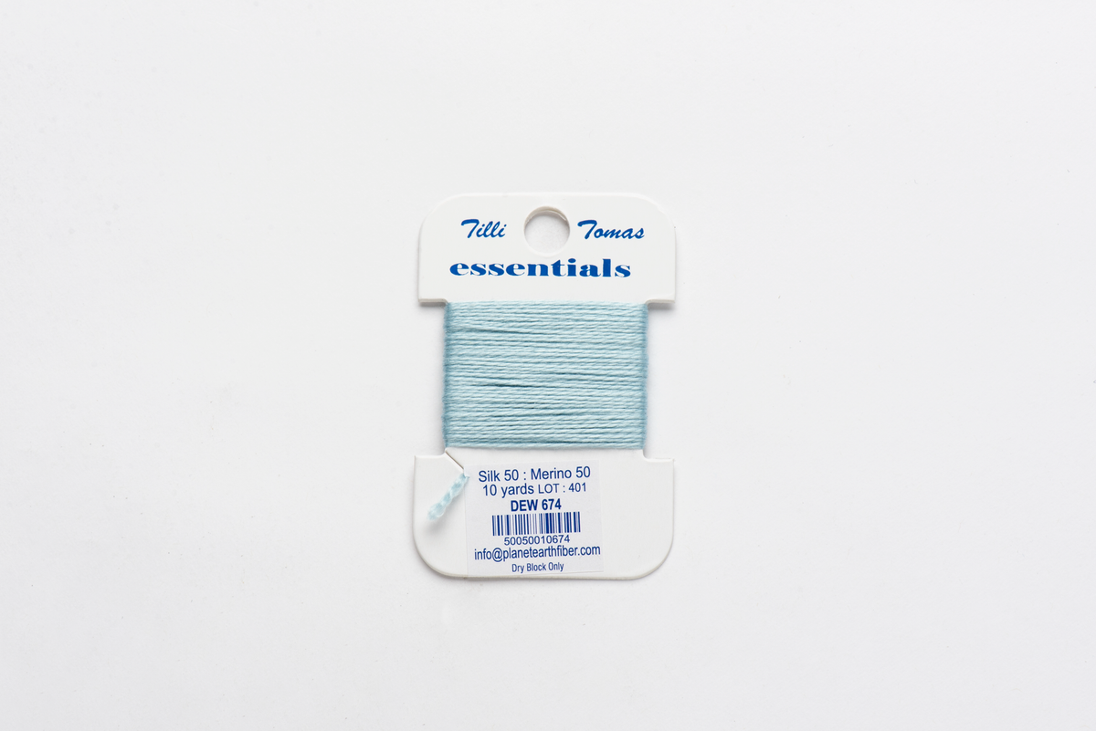 Essentials Cards - 674 Dew — silk card for needlepoint, 18 mesh