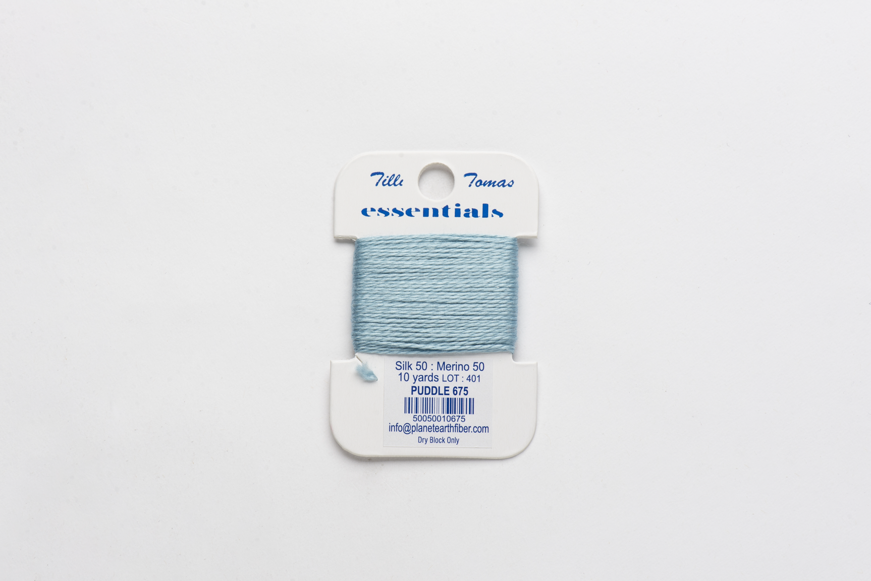 Essentials Cards - 675 Puddle — silk card for needlepoint, 18 mesh