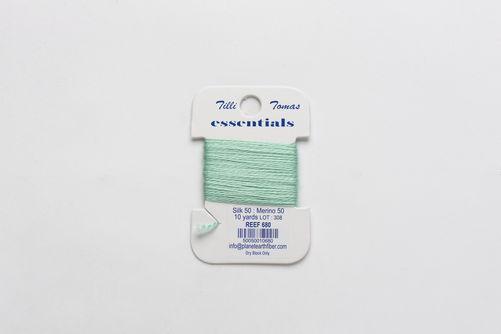 Essentials Cards - 680 Reef — silk card for needlepoint, 18 mesh