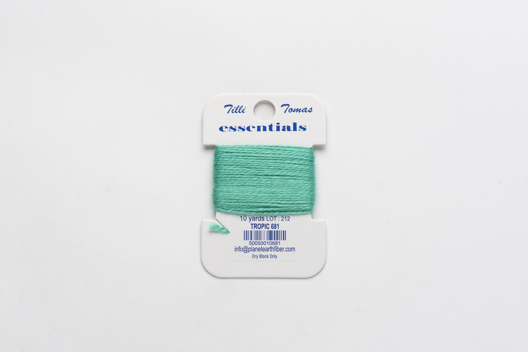Essentials Cards - 681 Tropics — silk card for needlepoint, 18 mesh