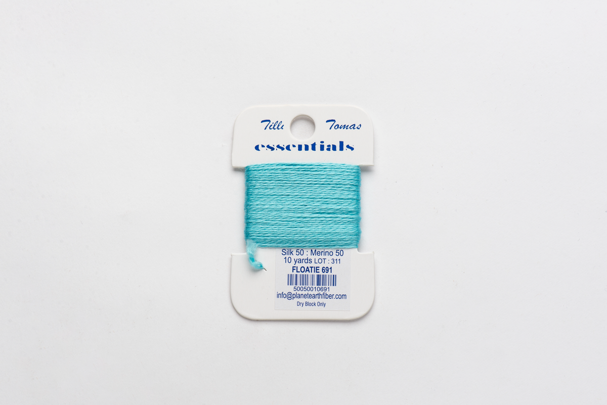 Essentials Cards - 691 Floatie — silk card for needlepoint, 18 mesh