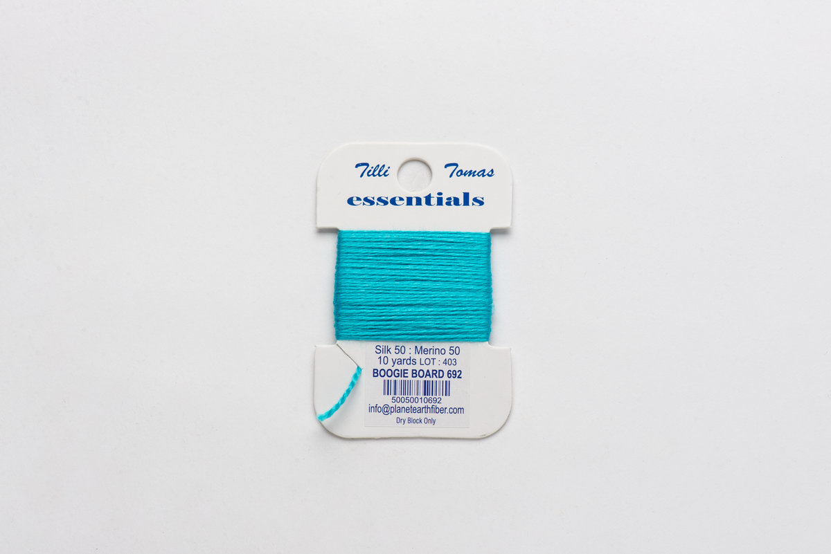 Essentials Cards - 692 Boogie Board — silk card for needlepoint, 18 mesh