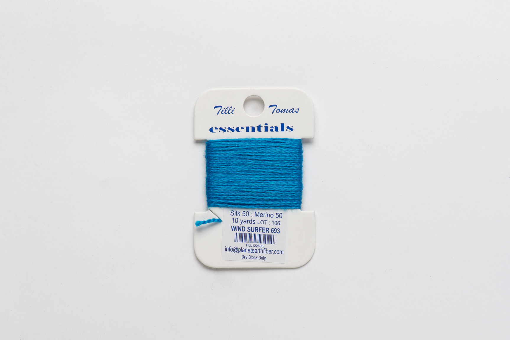 Essentials Cards - 693 Wind Surfer — silk card for needlepoint, 18 mesh