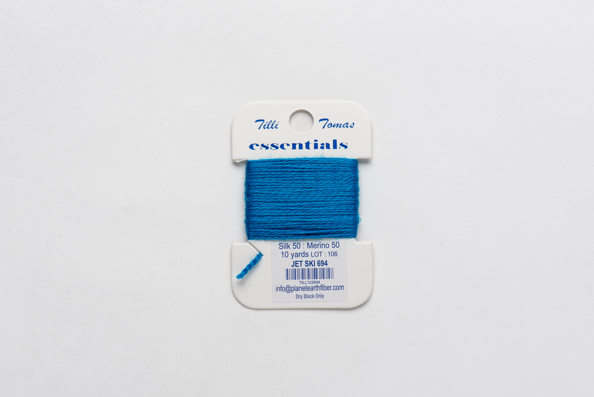 Essentials Cards - 694 Jet Ski — silk card for needlepoint, 18 mesh