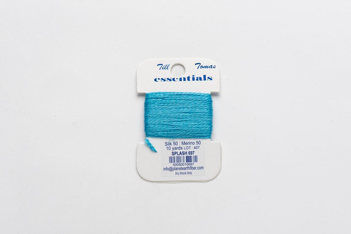 Essentials Cards - 697 Splash — silk card for needlepoint, 18 mesh