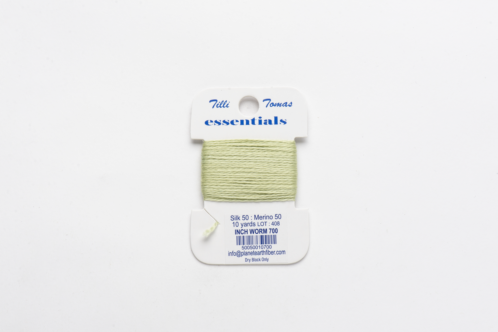 Essentials Cards - 700 Inchworm — silk card for needlepoint, 18 mesh