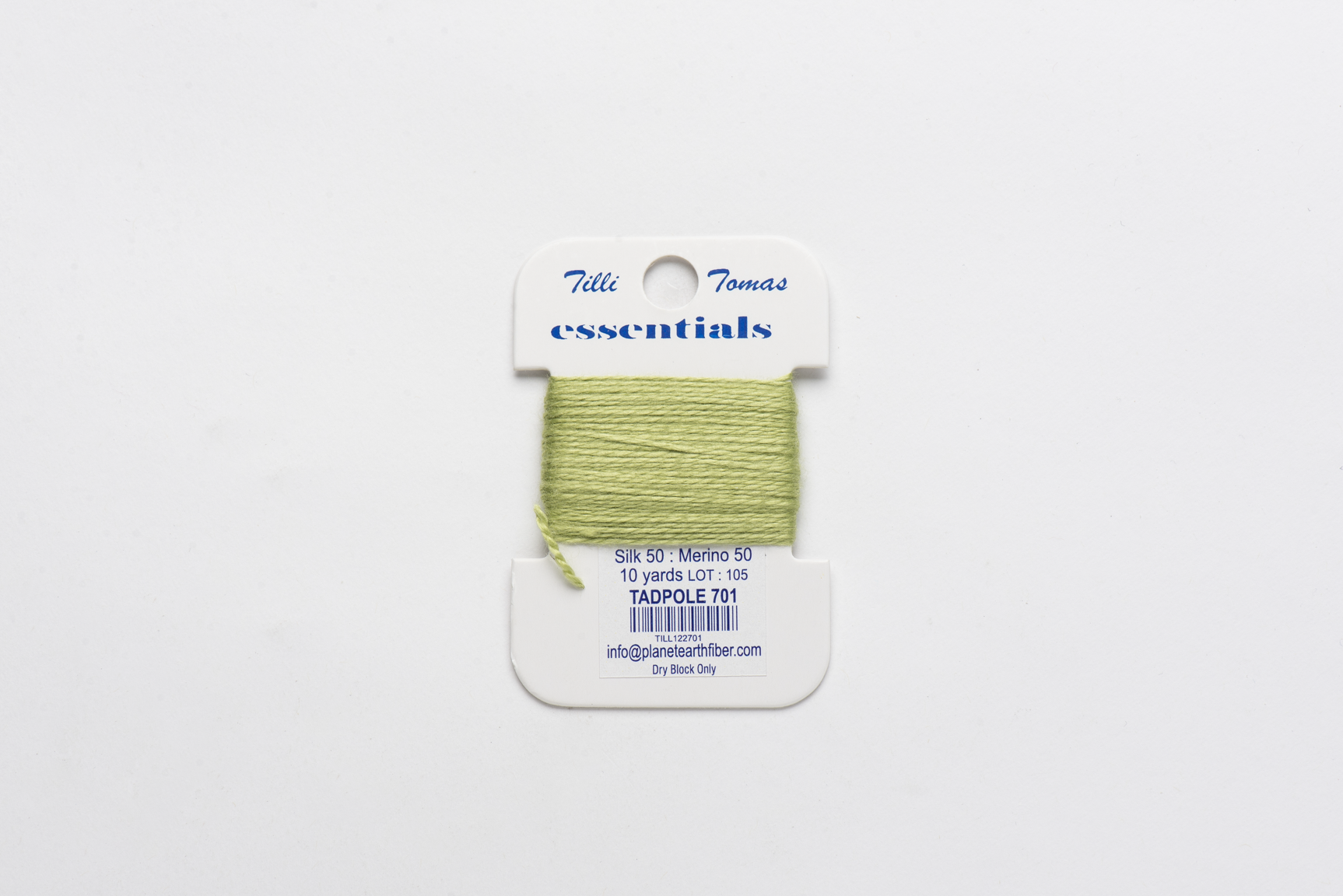 Essentials Cards - 701 Tadpole — silk card for needlepoint, 18 mesh
