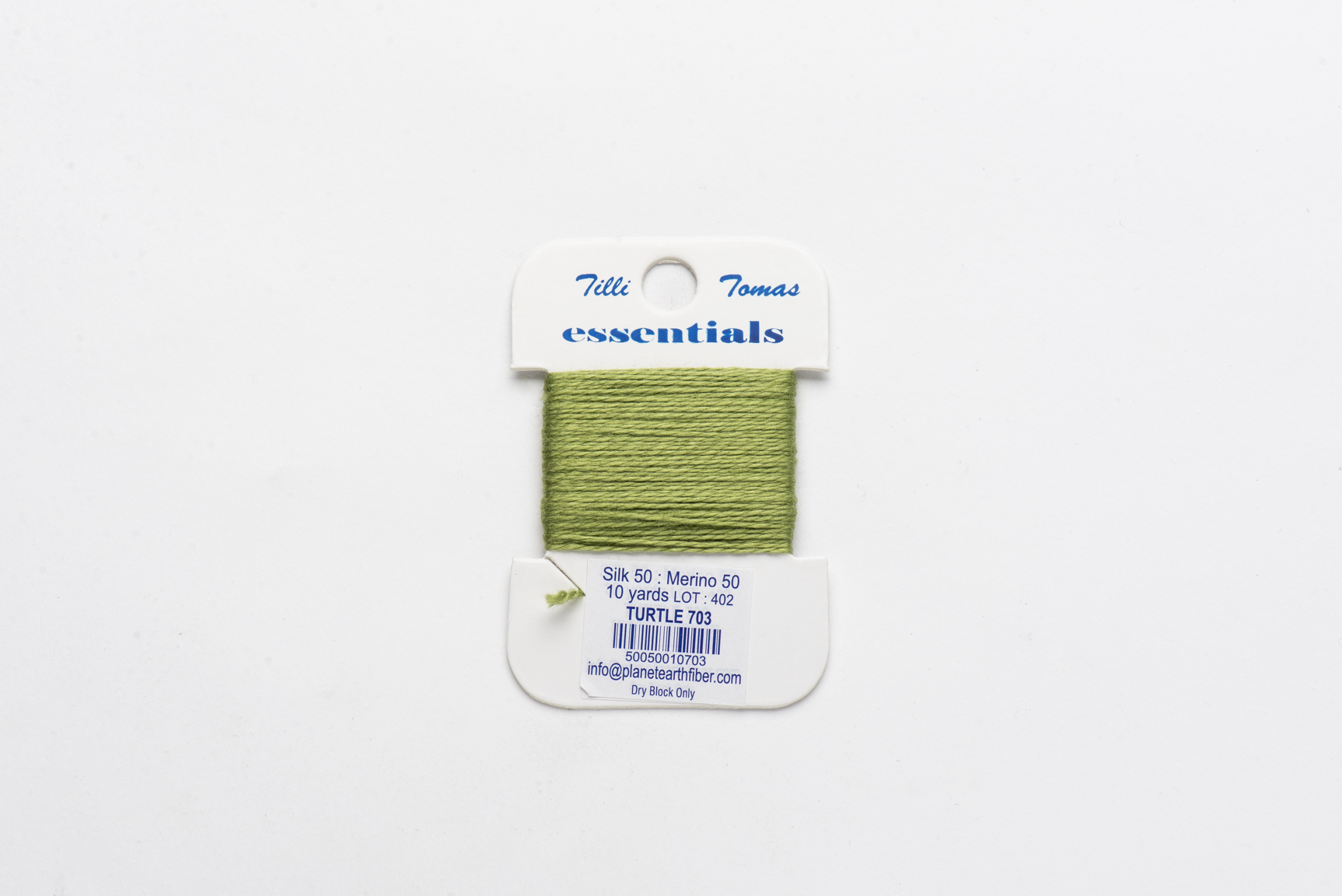 Essentials Cards - 703 Turtle — silk card for needlepoint, 18 mesh